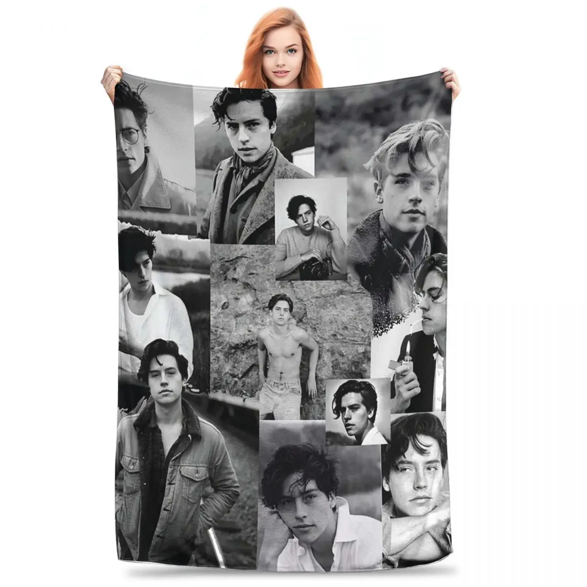 Cole Sprouse Blanket Flannel Portable Throw Blankets Sofa Throw Blanket For Couch Bedding Travel Throws Bedspread Quilt