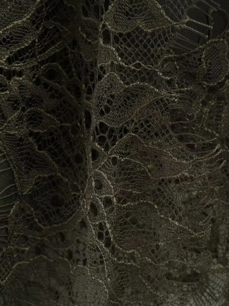 فستان كامي نسائي أخضر غير متماثل مثير من الدانتيل من KONDALA موضة 2025 فستان نادي مسائي بدون أكمام لحفلات أعياد الميلاد #6