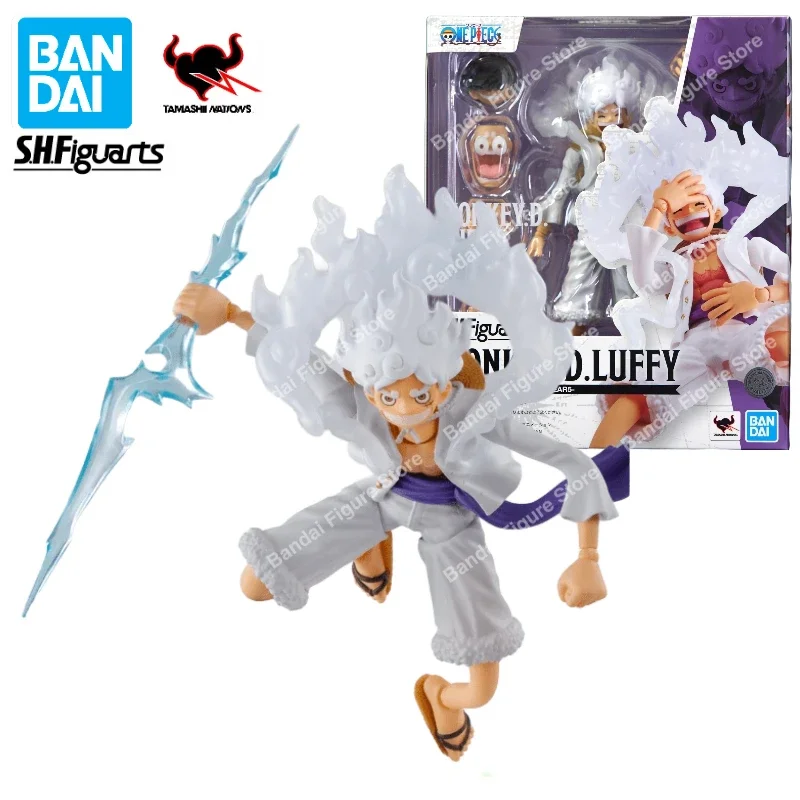 

In Stock Original Bandai S.H.Figuarts SHF One Piece Monkey D. Luffy GEAR5 Anime Action Figure Toy Model Collection Hobby