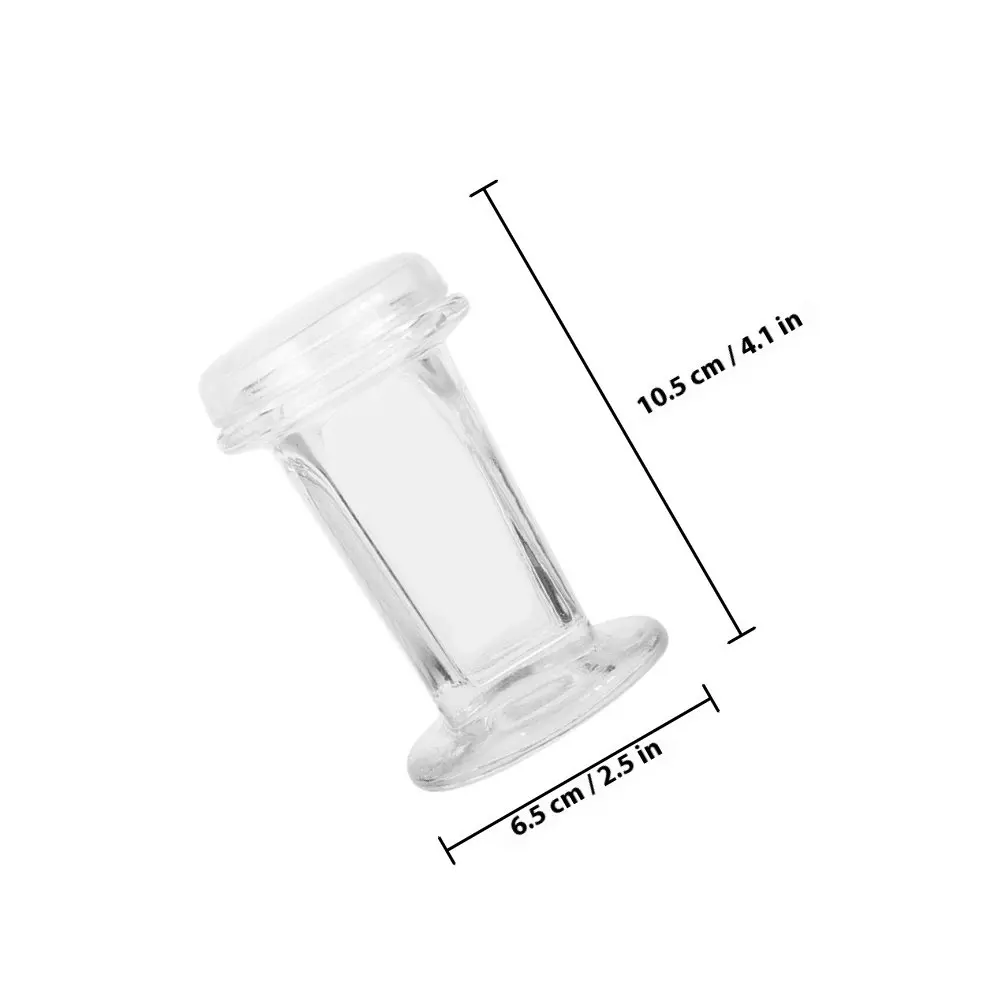 2 Pcs Lab Slide Staining Jar Laboratory Glass Dispenser Transparent Glassware Clear Cups