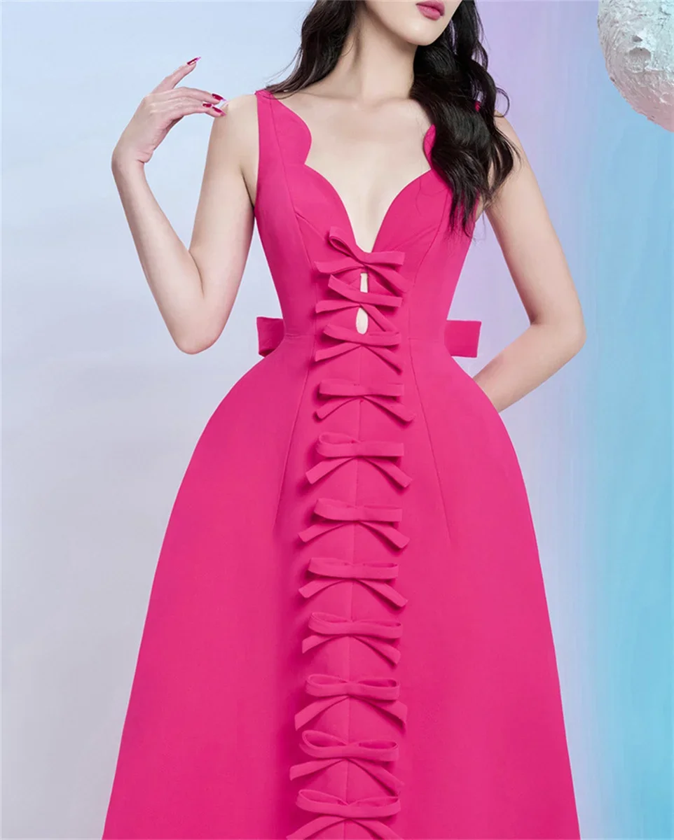 

Vietnam's niche new dress, dress, banquet, birthday party, small bow dress, 1253 monochrome