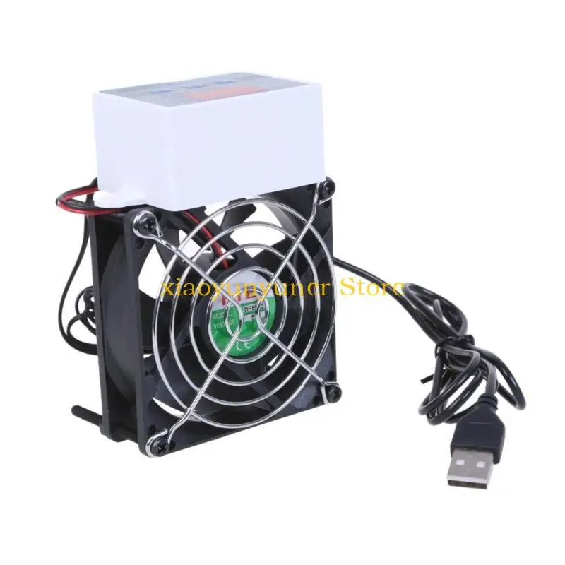 P9JB USB Powered Cooling Fan Automatic PC Routers Fan with Temperature Controllers