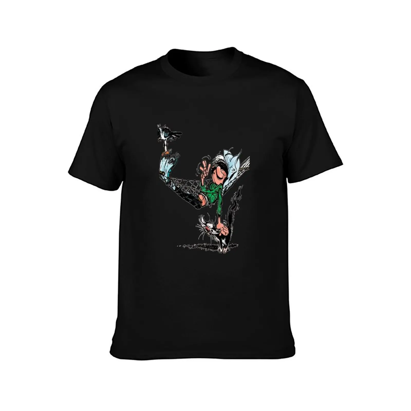 Gaston Lagaffe T-Shirt Breathable Mesh Panel T-Shirt