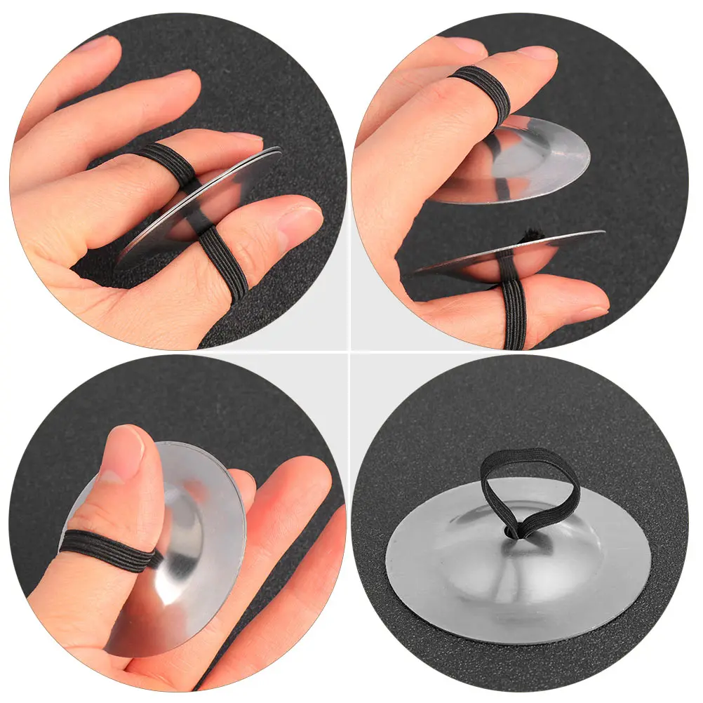 

2 Pcs Children's Percussion Instrument Bronze Cymbal Kids Musical Instruments Mini Toy Cymbals for Copper Finger Belly Dancing