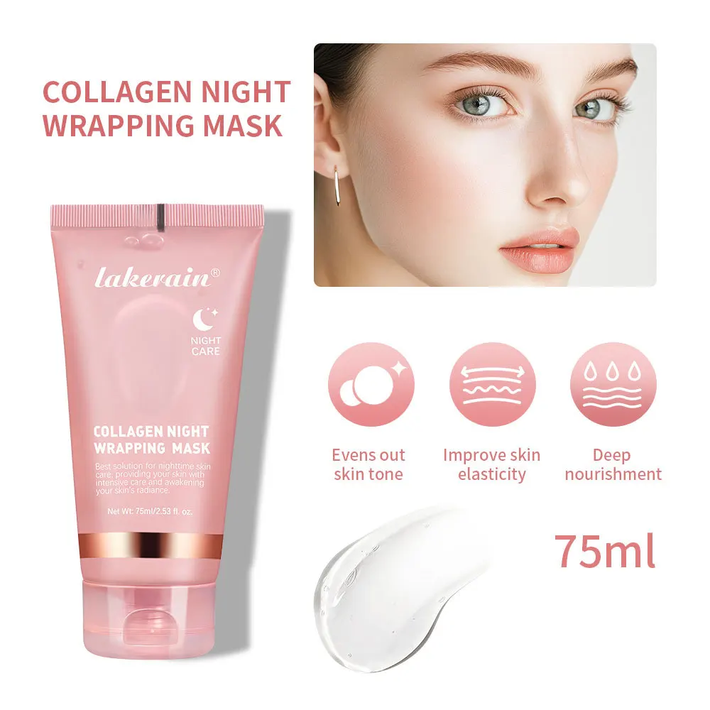 50Pcs Nacht Kollagen Verpackung Maske Verjüngung Feuchtigkeitsspendende Aufhellung Koreanische Gesichtsmaske Machen Glowy Haut Elastizität Gesichtsmaske