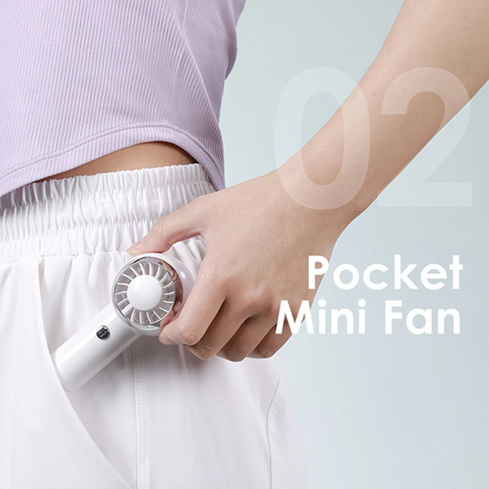 GOONE Portable Fan hand-held Quiet Small USB Rechargeable mini Neck fan for Student Dormitory Office Outdoor Hand fan