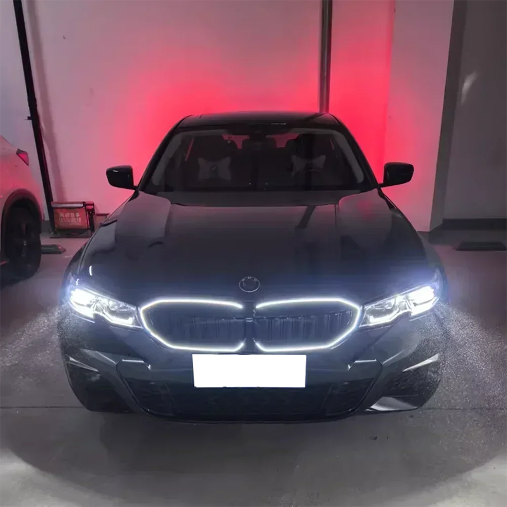 Front Racing Upper Radiator Grilles For BMW G20 G28 3 Series 320i 325i 330i M340i 325Li xDrive M LCI Grille 2019-2022