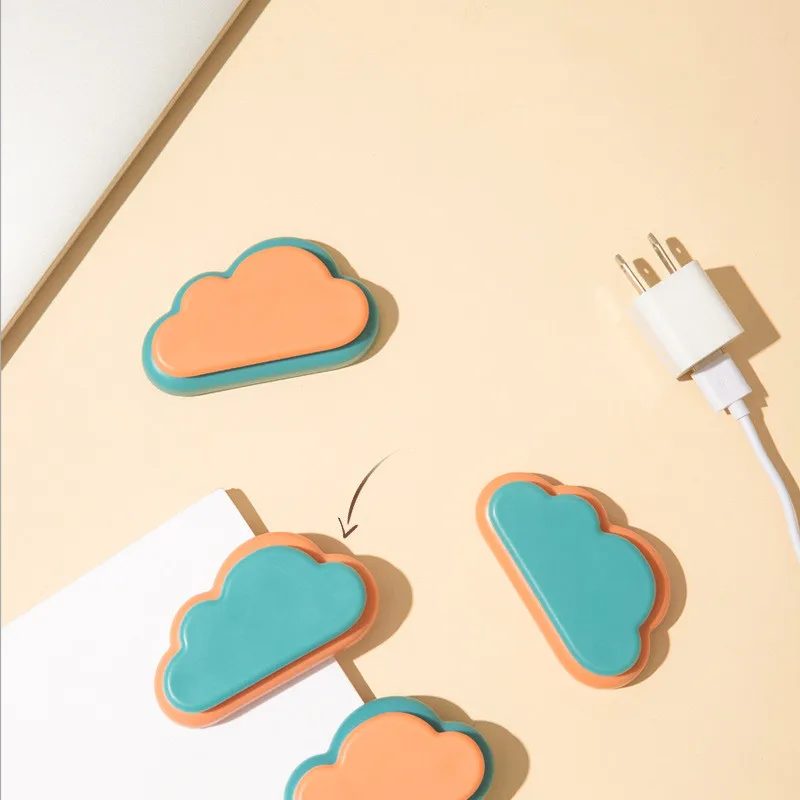 Cloud Shape No Punching Data Line Protectors Cable Organizer Usb Line Earphone Cable Organizer Multifunctional Hooks