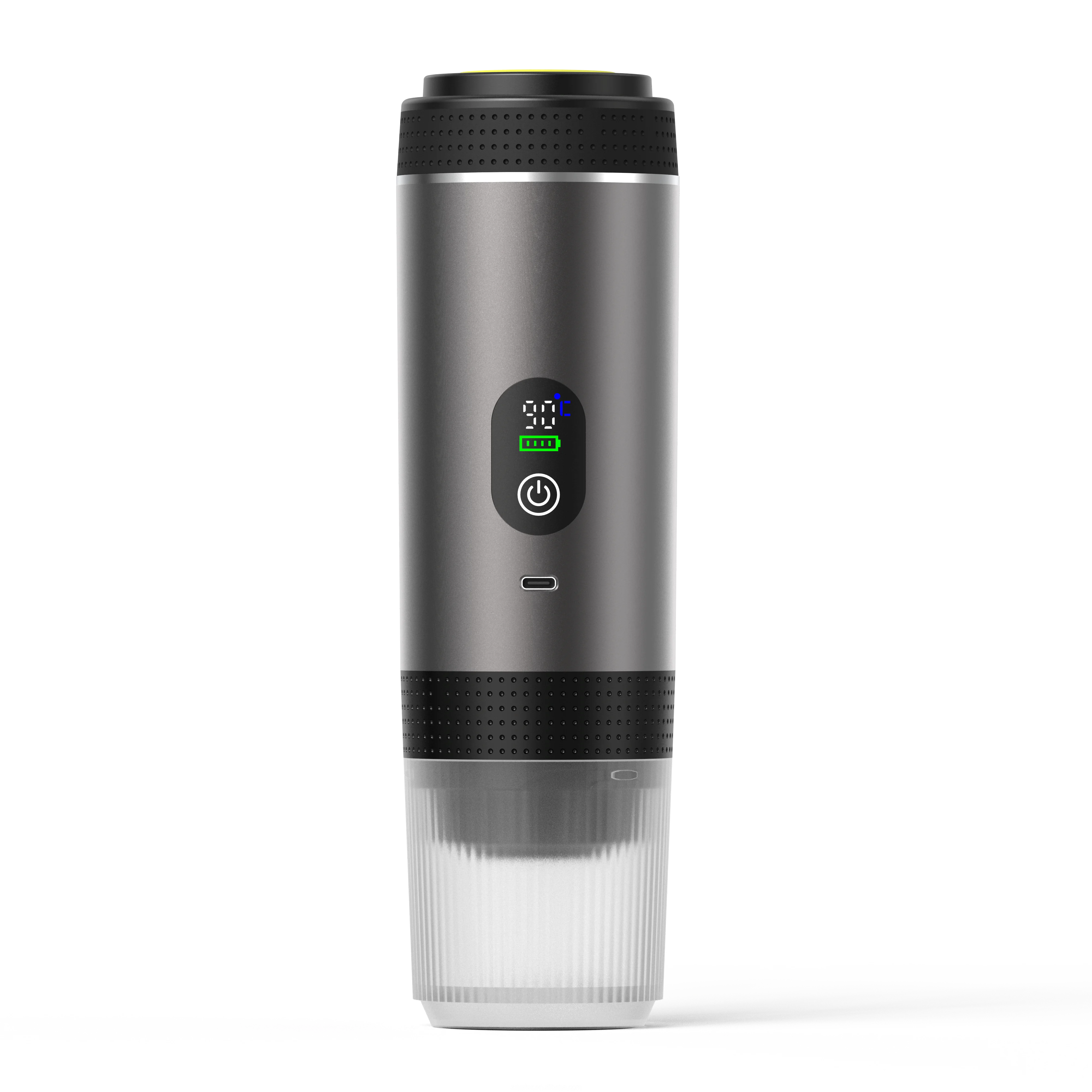 Portable Mini Semi-Automatic Espresso Coffee Machine Electric Compatible System for Car Hotel & Outdoor Use