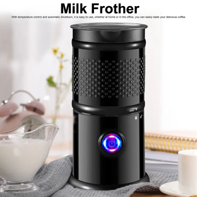 Household Electric Milk Steamer Hot Cold Frother Chocolate Mixer Latte Cappuccino Foam Maker Machine