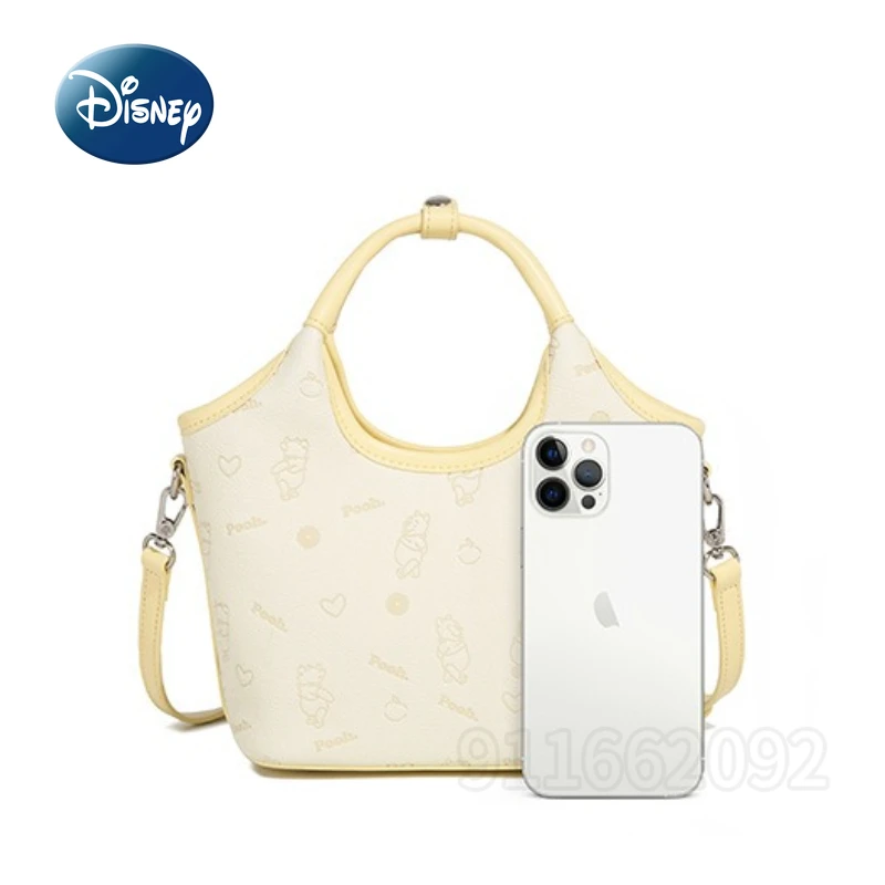 Disney New Mini Women's Handbag Winnie The Pooh Cartoon Cute Mini Women's Shoulder Crossbody Bag Fashion Casual Women's Bag