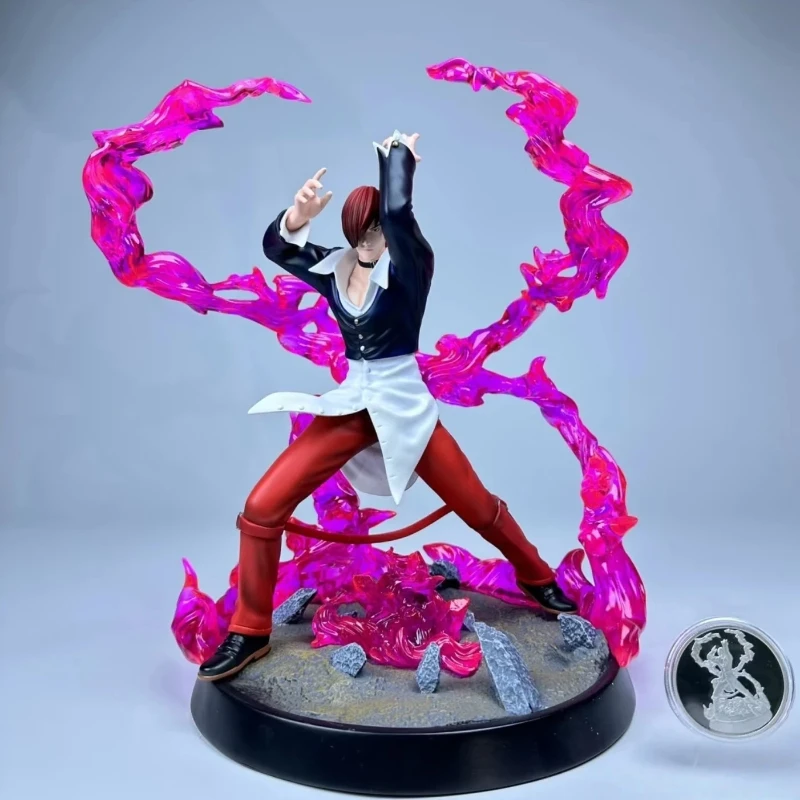 New Eight God Temple Handmade Statue Resin Gk Battle Pose Scene Model Desktop Ornament Can Shine, Surprising Gift For Fans