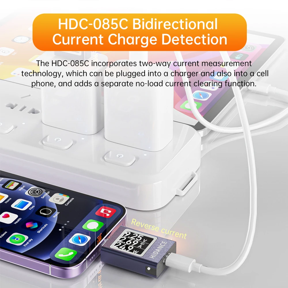 Imagem -06 - Volímetro Display Digital e Amperímetro com Multi-function Charger Tester Tensão Atual e Medidor de Energia dc 4.550v 12a Hdc085c