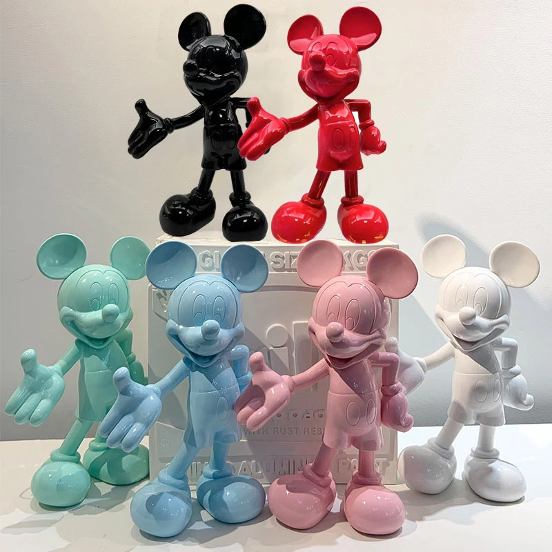 

Store Welcome Mickey Mouse Action Figure Desktop Decoration Statue Resin Collection Advanced Simple Modern Ornaments Model Toys