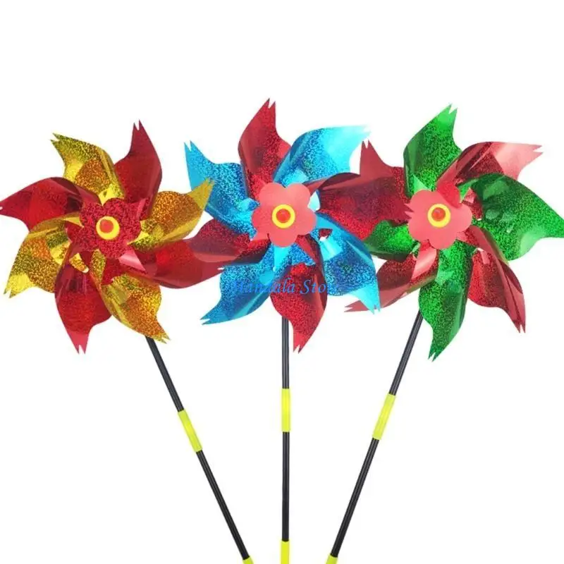 

U2JC 6 шт., репелленты для птиц, ветряные мельницы, многофункциональный сад, двор, вечеринка, фон