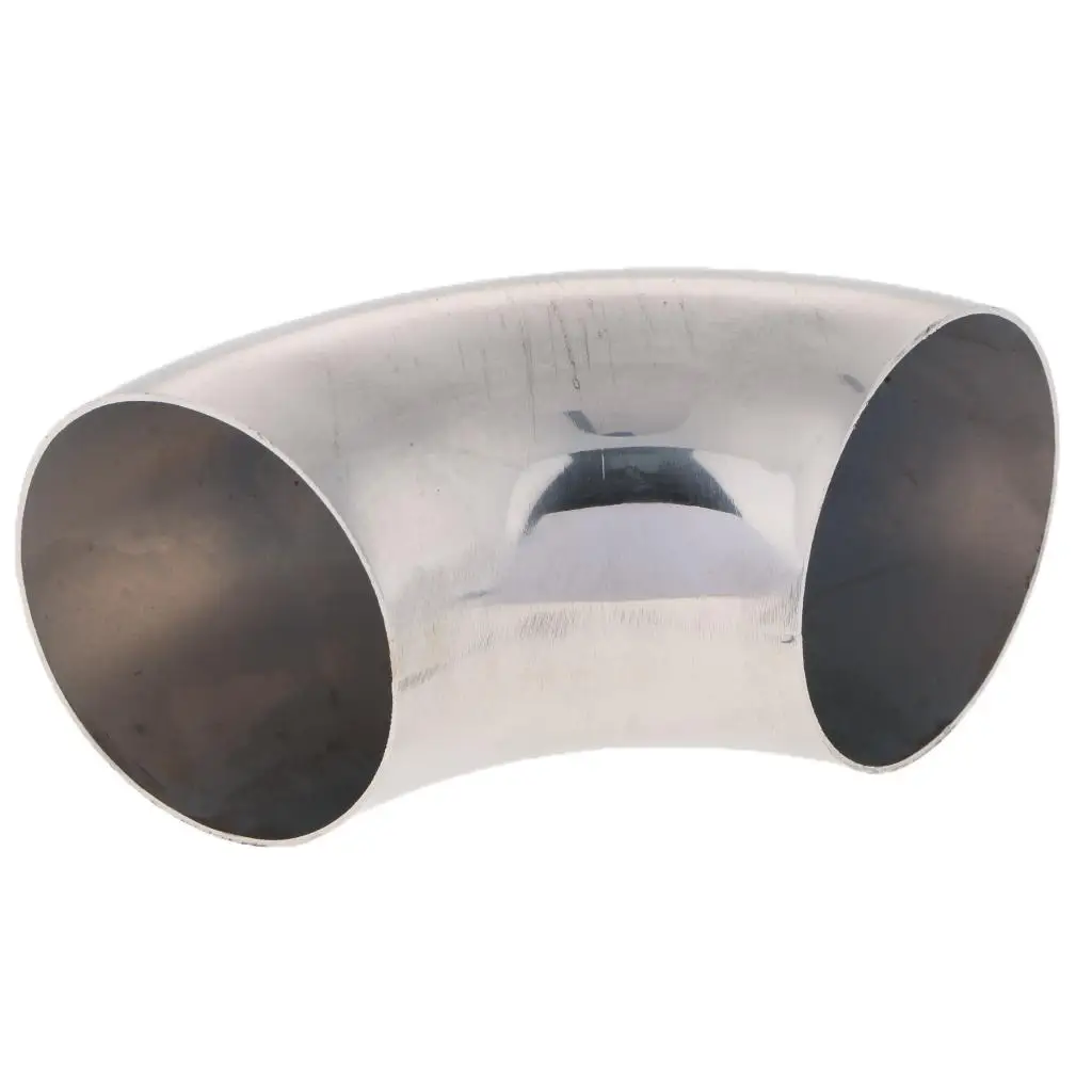 

90-градусная выхлопная труба автомобиля из нержавеющей стали, изогнутая выхлопная трубка, двойной выпускной патрубок для обновления автомобиля