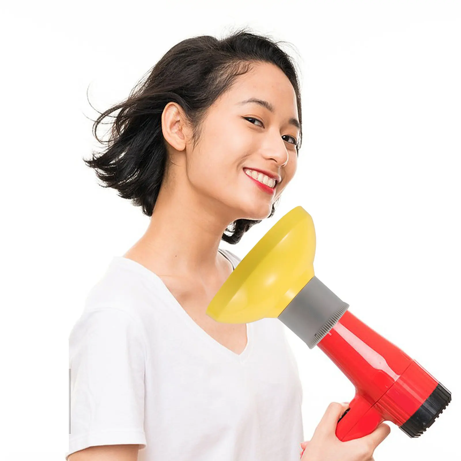 Hair Dryer Diffuser Attachment Universal Blow Dryer Nozzle for Curly Wavy Natural Hair Even Heat Distribution