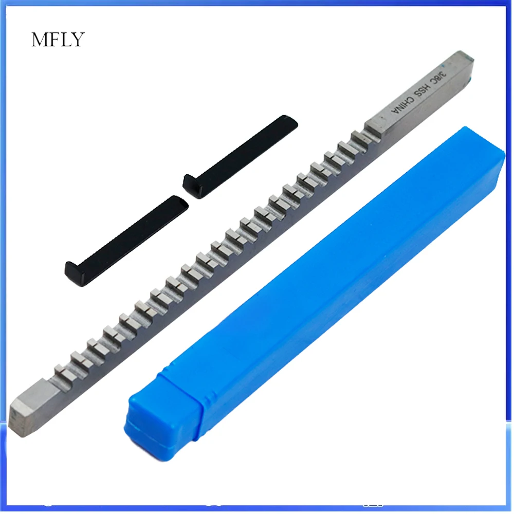 

3/8 C Push-Type Keyway Broach, Inch Size HSS Broach Cutting Cutter CNC Machine Tool New