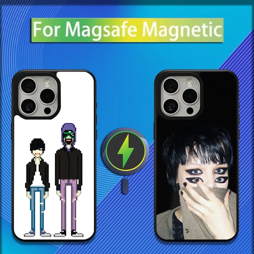 Music C-Crystal Castles Phone Case For iPhone 16,15,14,13,12,11,Plus,Pro,Max,Mini Magsafe Magnetic Wireless Charging