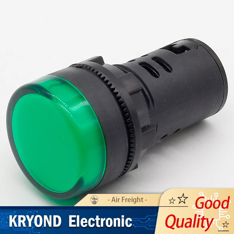 

1PCS 12V 24V 110V 220V 380V 22mm Panel Mount LED Power Indicator Pilot Signal Light Lamp