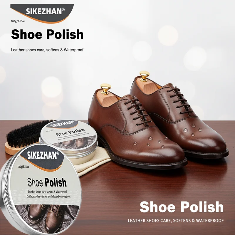 Professionelle Schuhcreme für Lederschuhe, stellt Farbe und Glanz wieder her, wasserdichter Schutz, Schuhpflege für Männer und Frauen nährt – Detail 4