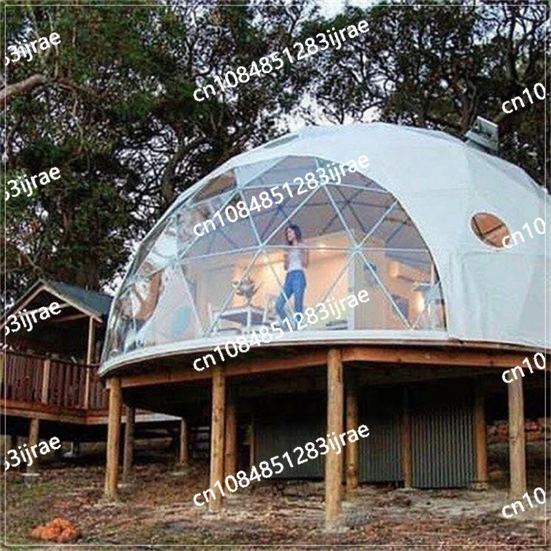 

Trade Show Tent 8m Diameter Igloo Geodesic Dome Steel Structure Camping Tent Hotel Luxury Dome House Glamping Round Dome Tent