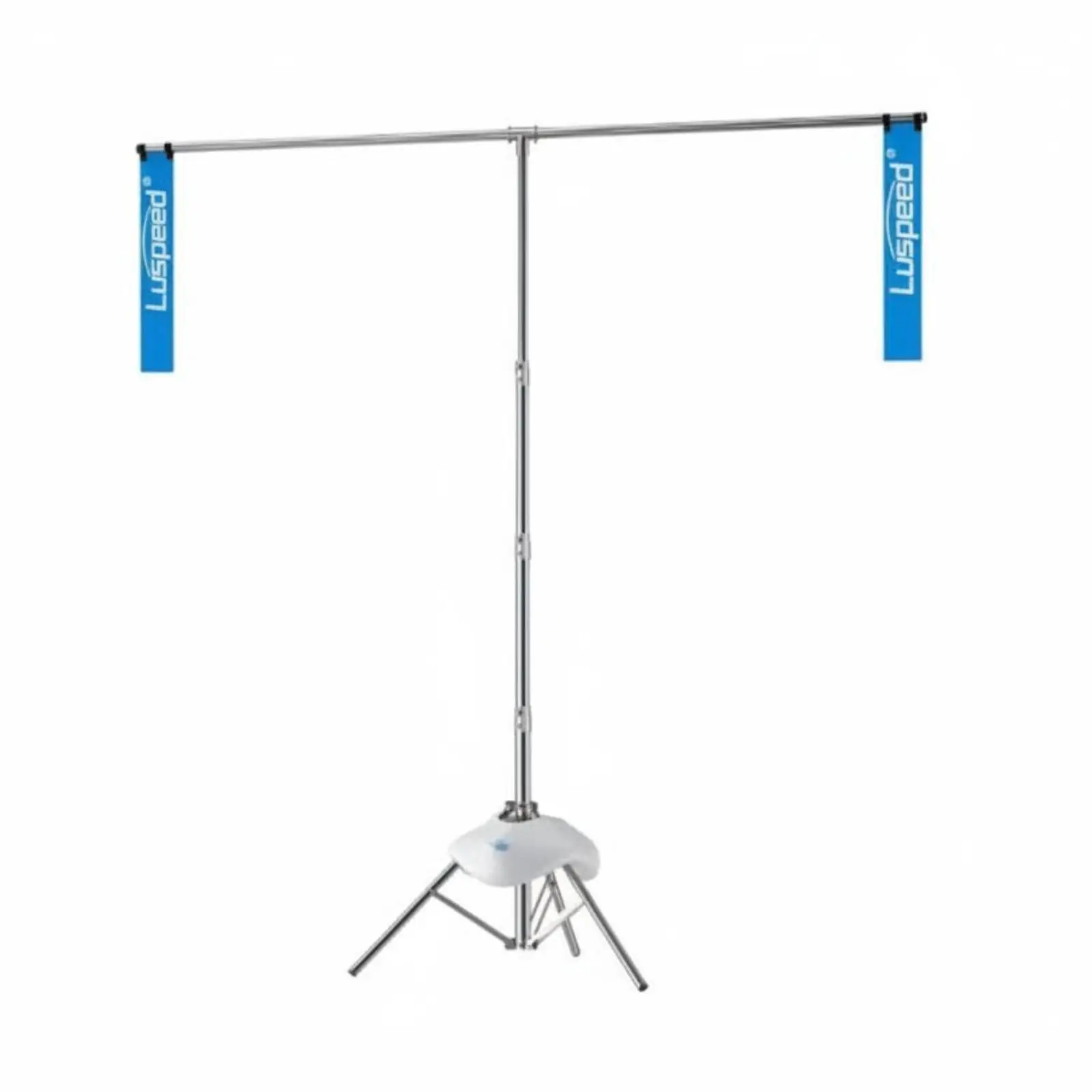 Badminton Rebound Trainer with Foldable Construction and Blue Straps for Consistent Swing Workouts