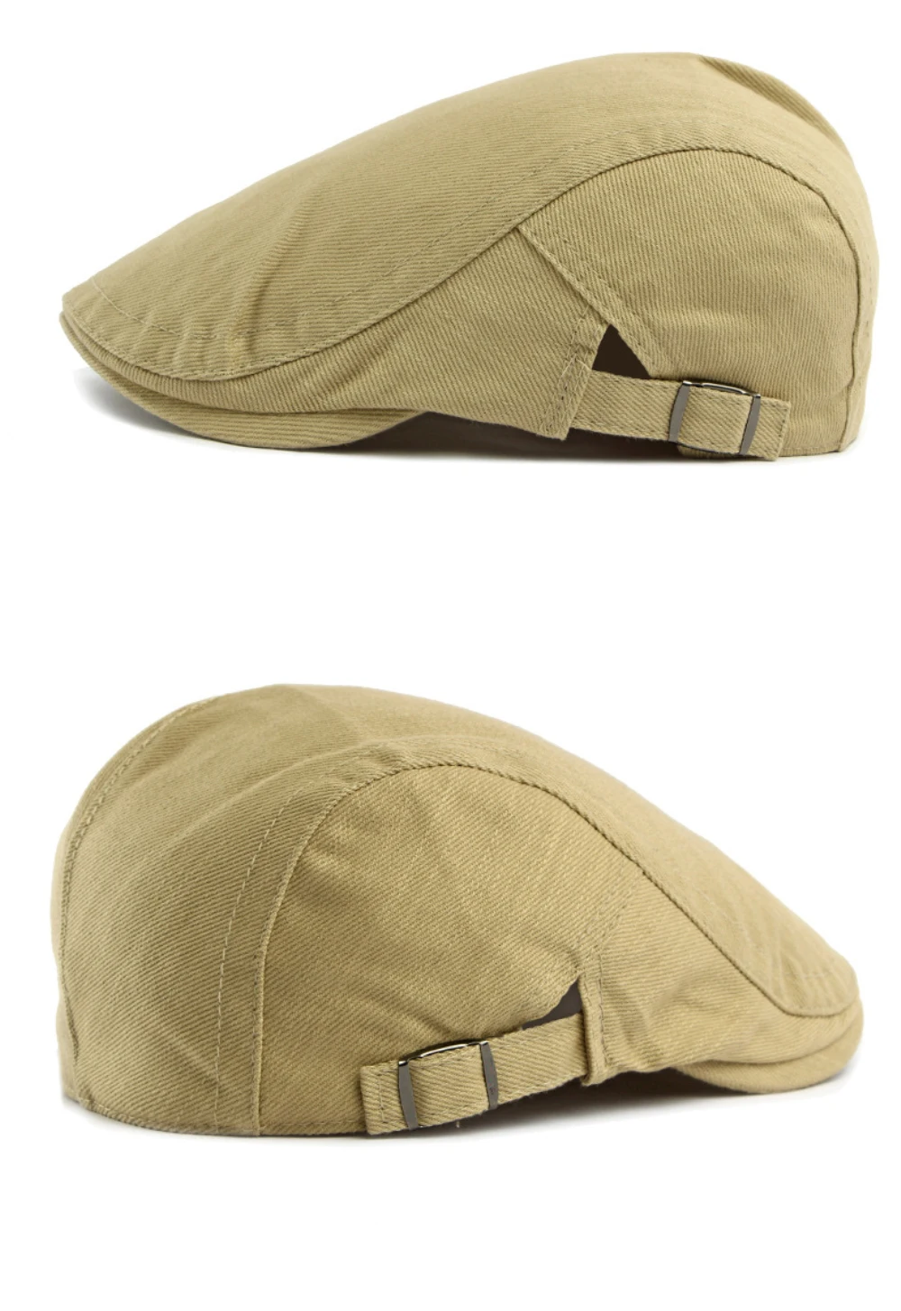HT5096 Baskenmützen für Herren und Damen, Vintage Künstler-Mütze, Unisex Einfarbige Schiebermütze, Frühling-Sommer Baskenmütze – Detail 9