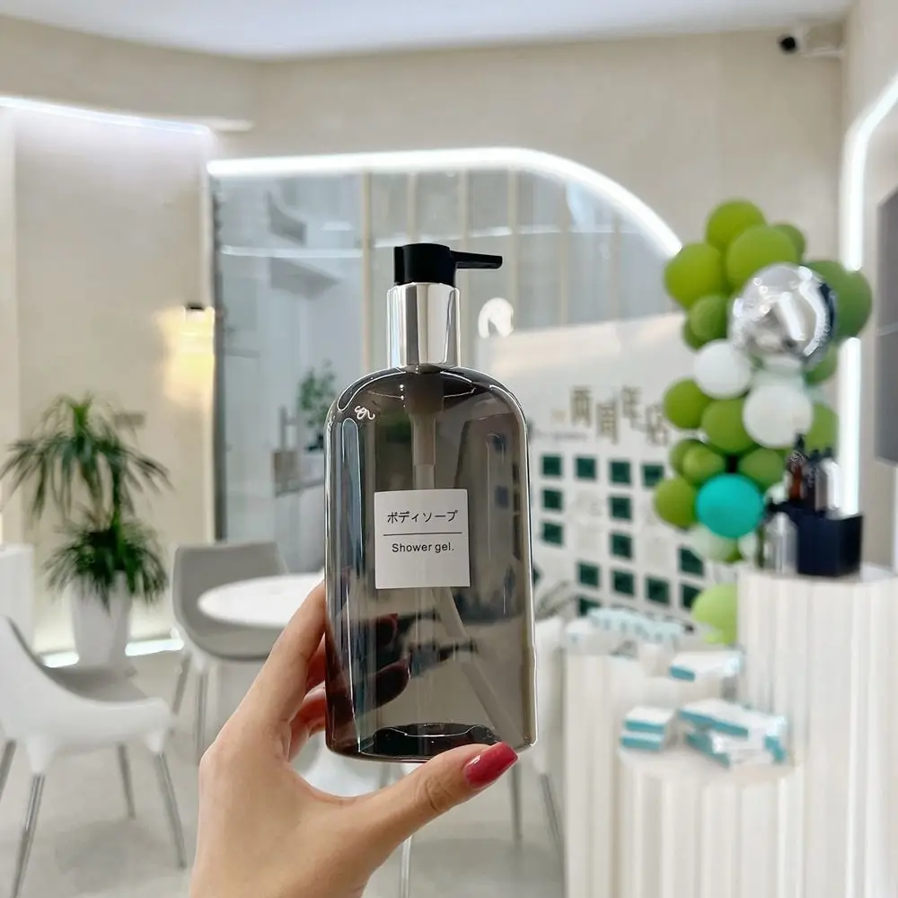 السفر إعادة الملء المطبخ الحمام زجاجات مستديرة موزع الصابون زجاجات موزع الصابون حاوية السائل #2