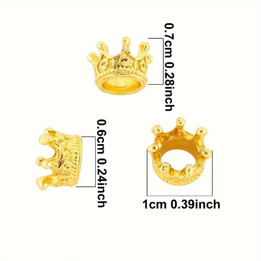 15Pcs Mini Vintage Alloy Crown Figurines – DIY Decor Set for Architectural Models, Ideal for Home Crafts, Christmas ZSY