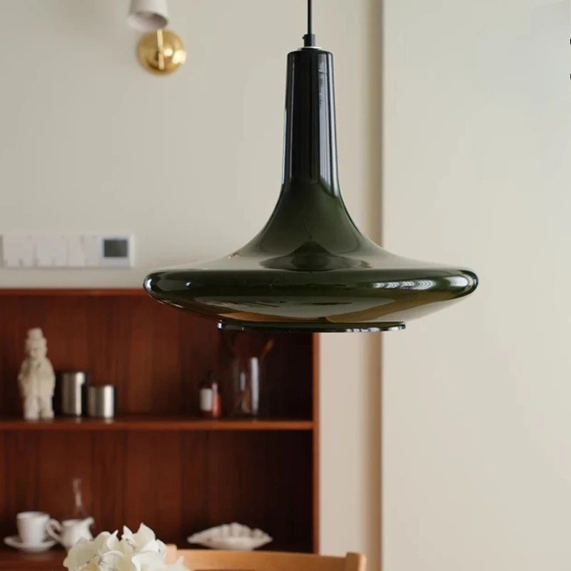 

Retro Restaurant Glass Pendant Lights Hand-blown Medieval Simple Creative Bar Atmosphere Hanging Lamps Bedroom Living Room Study