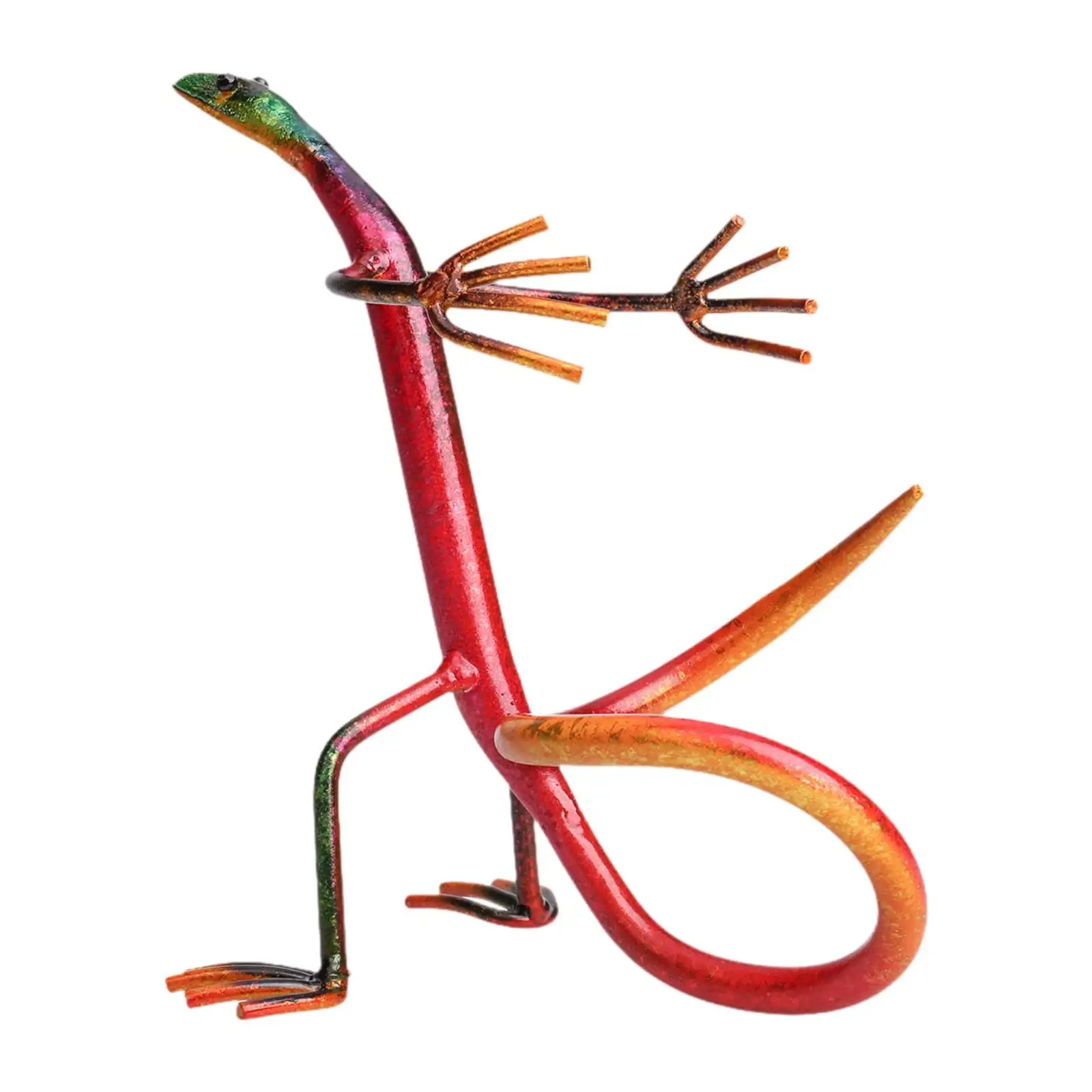 Lizard Wine Holder Unique Freestanding Creative Fun Iron Wine Bottle Display Stand for Hotel Cabinet Desktop Kitchen Restaurant