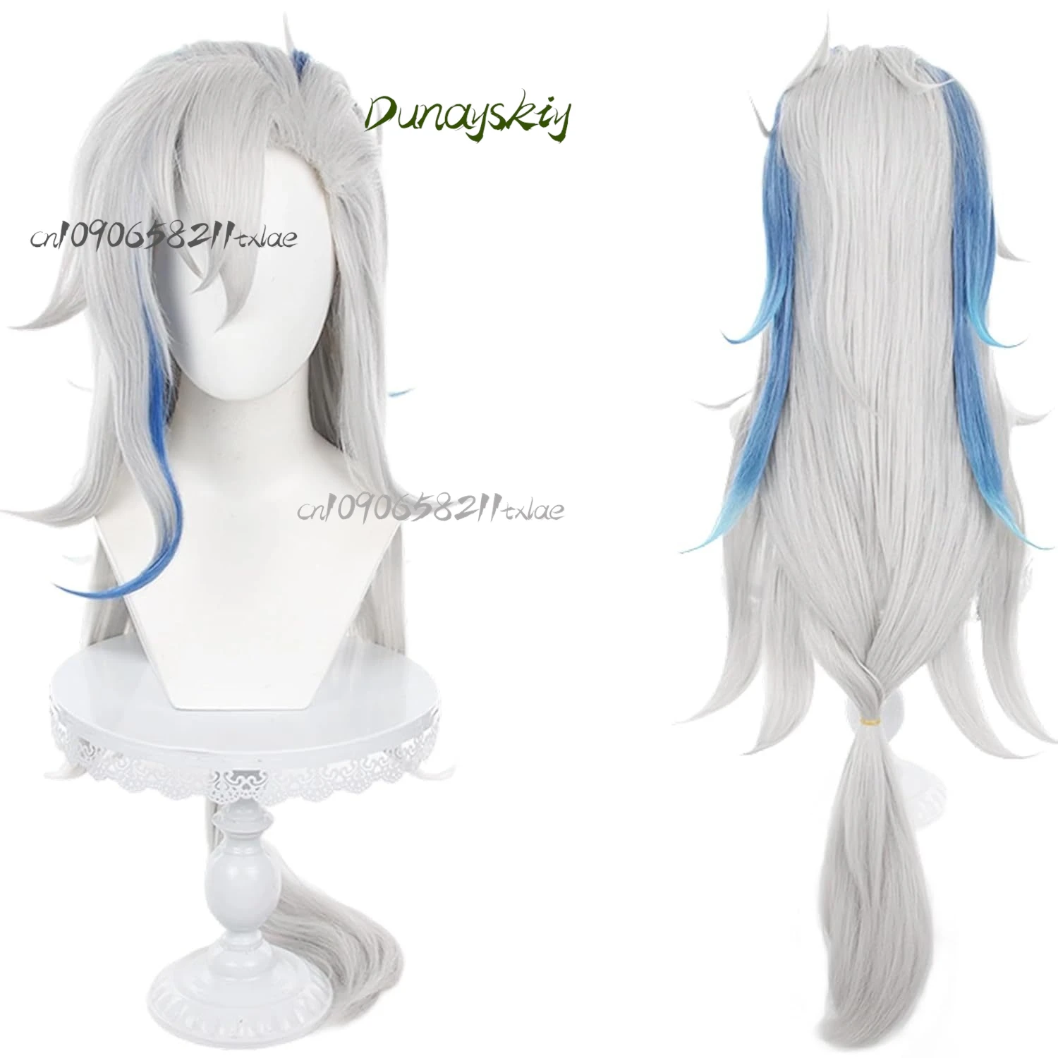 جينشين إمباكت نيوفيليت شعر مستعار تأثيري قسط مقاومة للحرارة الاصطناعية الشعر التدرج يسلط الضوء على مجموعة شعر مستعار كامل Halloween2025 جديد