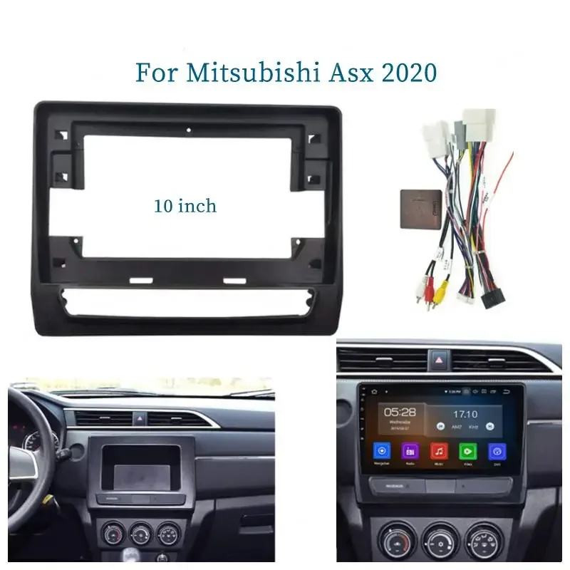 

10 Inch Car Frame Fascia Adapter For Mitsubishi Asx 2020 Android Android Radio Dash Fitting Panel Kit