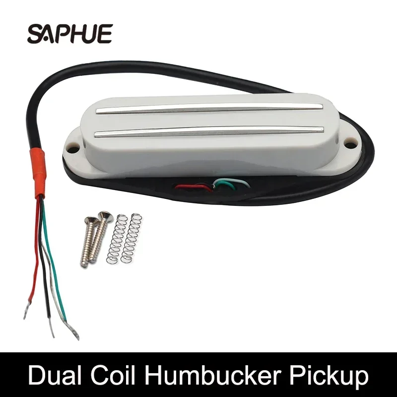 

ST Style Humbucker Twin Blade Pickup Mini Humbucker Dual Rail 9K for FD ST Electric Guitar Replacement Multi Colour