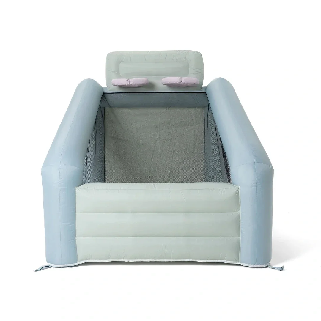 

Commercial Grade Dual Shot PVC Inflatable Blue Bounce House Children's Toy Castle Outdoor Indoor Play Birthday Gift 2.3 x2 x1.8m