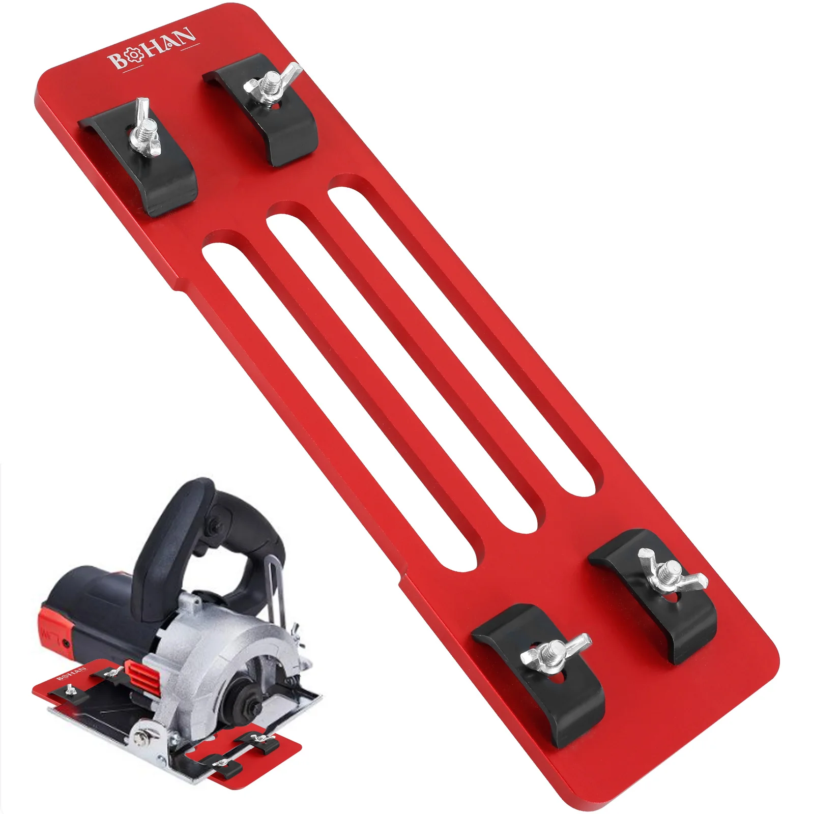 調整可能な切断機ベースプレート,ガイドプレート,丸鋸ベース,レール,クイックポジショニング,底部