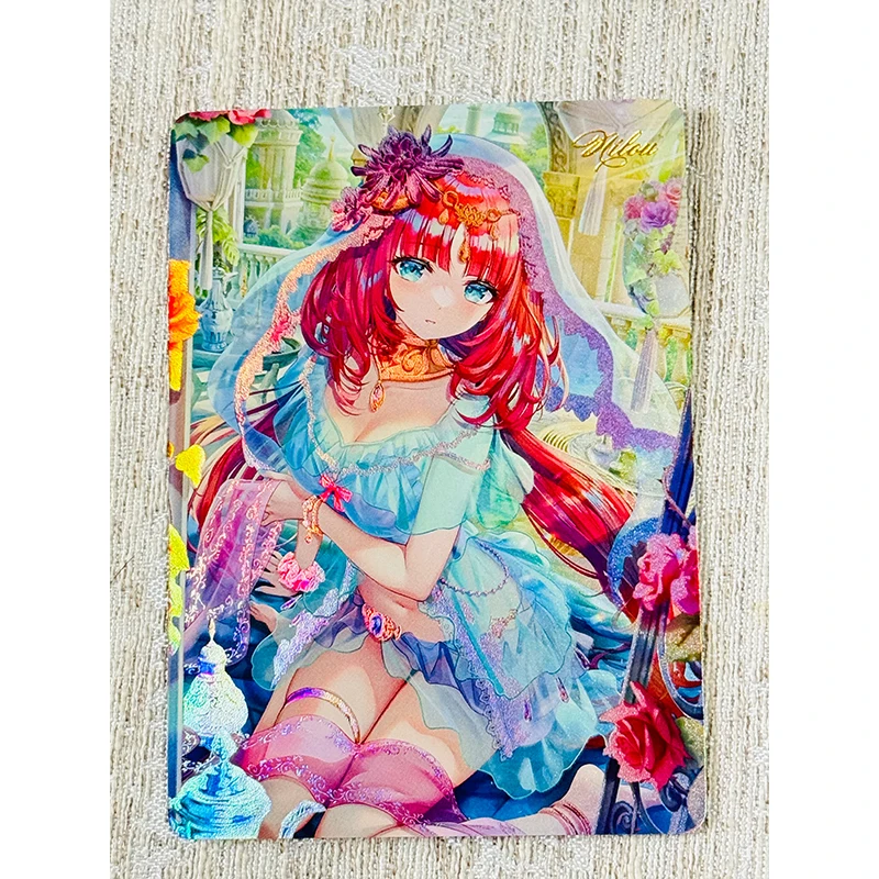 Anime Goddess Story Genshin Impact Diy Self-Made Flash Card Nilou Kamisato Ayaka Beelzebul Game Collection Birthday Gifts