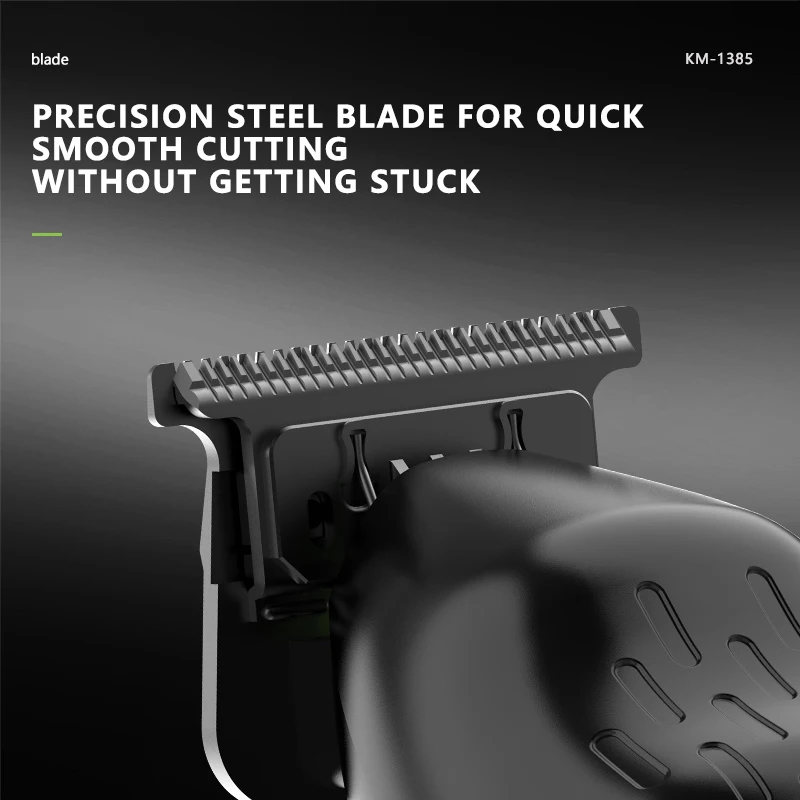 Kemei Clippers Professional Hair Clippers External Rotor Brushless Motor Hair Trimmers 7500RPM Hair Clippers Men KM-1385 KM-1386