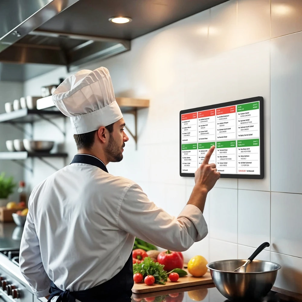 Gold Seller Kitchen Display Software Use Digital Kitchen Display Kitchen Display NFC Pos RK3588 4+32GB 1920*1080 for Restaurant