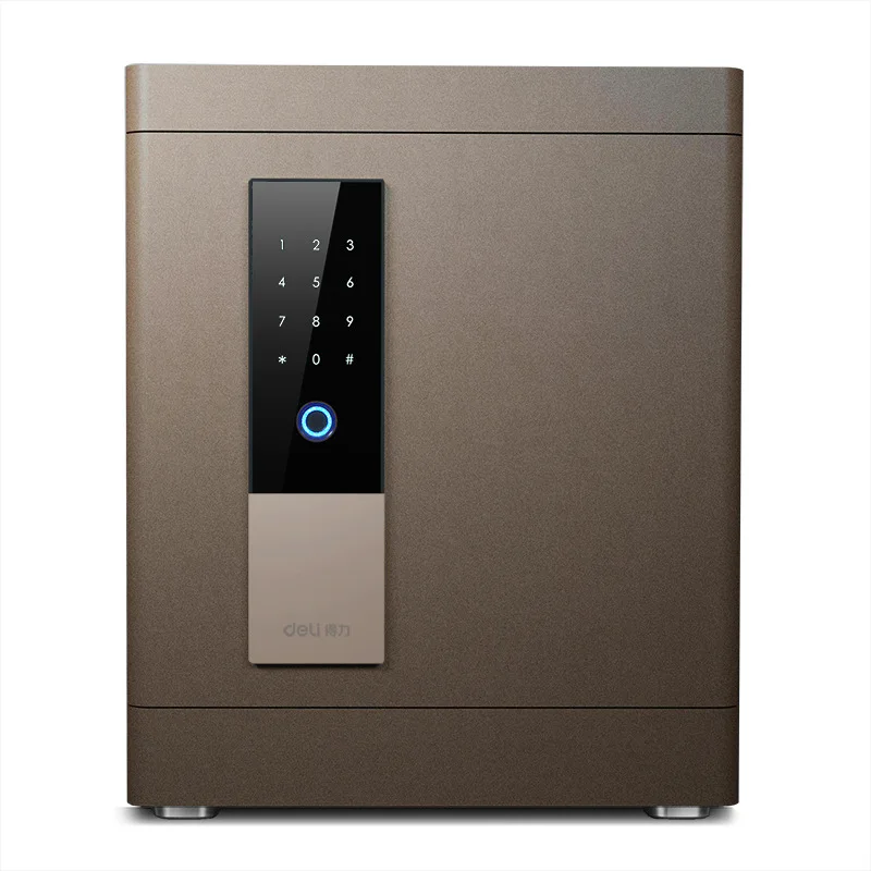 Fingerprint password unlock office and home anti-theft all steel storage box can be fixed into the wall for anti-theft