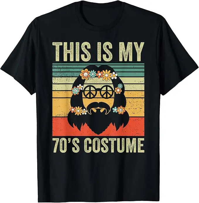 Dies ist mein Hippie-T-Shirt mit dem Motiv „Liebe und Frieden“ aus den 70er Jahren, für Männer, Teenager und Jungen, im Y2K-Retro-Stil mit einem grafischen Aufdruck, ein Vintage-T-Shirt mit einem individuellen Touch. – Detail 7