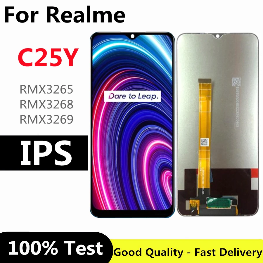 

6.5" For Realme C25Y LCD Display Touch Screen Digitizer Assembly Replacement For C25Y RMX3265 RMX3268 RMX3269 LCD