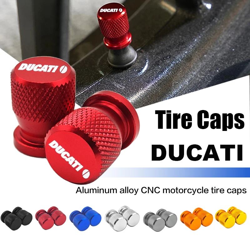 For DUCATI Hypermotard 950 939 821 796 SP 1100 Monster 821 Motorcycle CNC Aluminum Wheel Tire Valve caps Airtight Covers