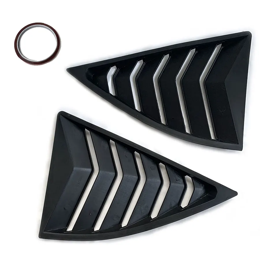 Tiypeor-rejilla para ventana lateral de coche, color negro brillante, estilo Cuarto, para Chevrolet Camaro de 5. ª generación, 2010-2015, 2011,