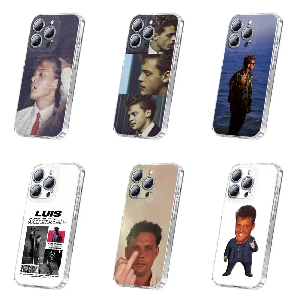 

Singer L-Luis Miguel Phone Case For iPhone 17,16,15,14,13,12,11 Plus,Pro,Max,Plus,E,SE4,Mini Transparent Cover