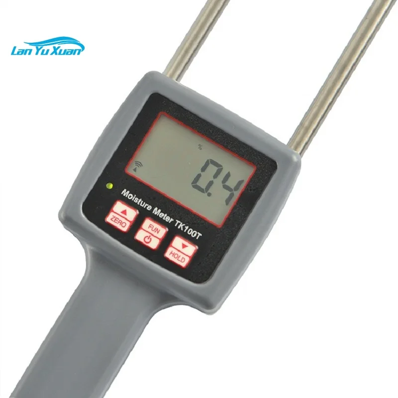 TK100T Digital Professional Portable Tobacco Moisture Meter Humidity Analyzer with Probe Type Sensor