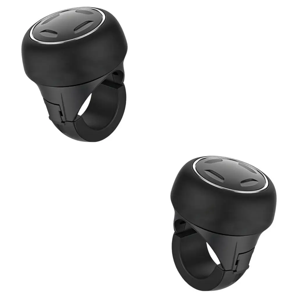 XA6H Universal Steering Wheel Spinner Knob Smooth Black Finish Effortless Spinner