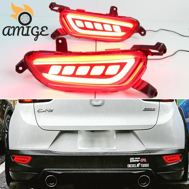 

Car LED Taillights Tail Light For Mazda CX3 2015-2019 Back Lamps Brake Light Rear Reflector Fog Lights