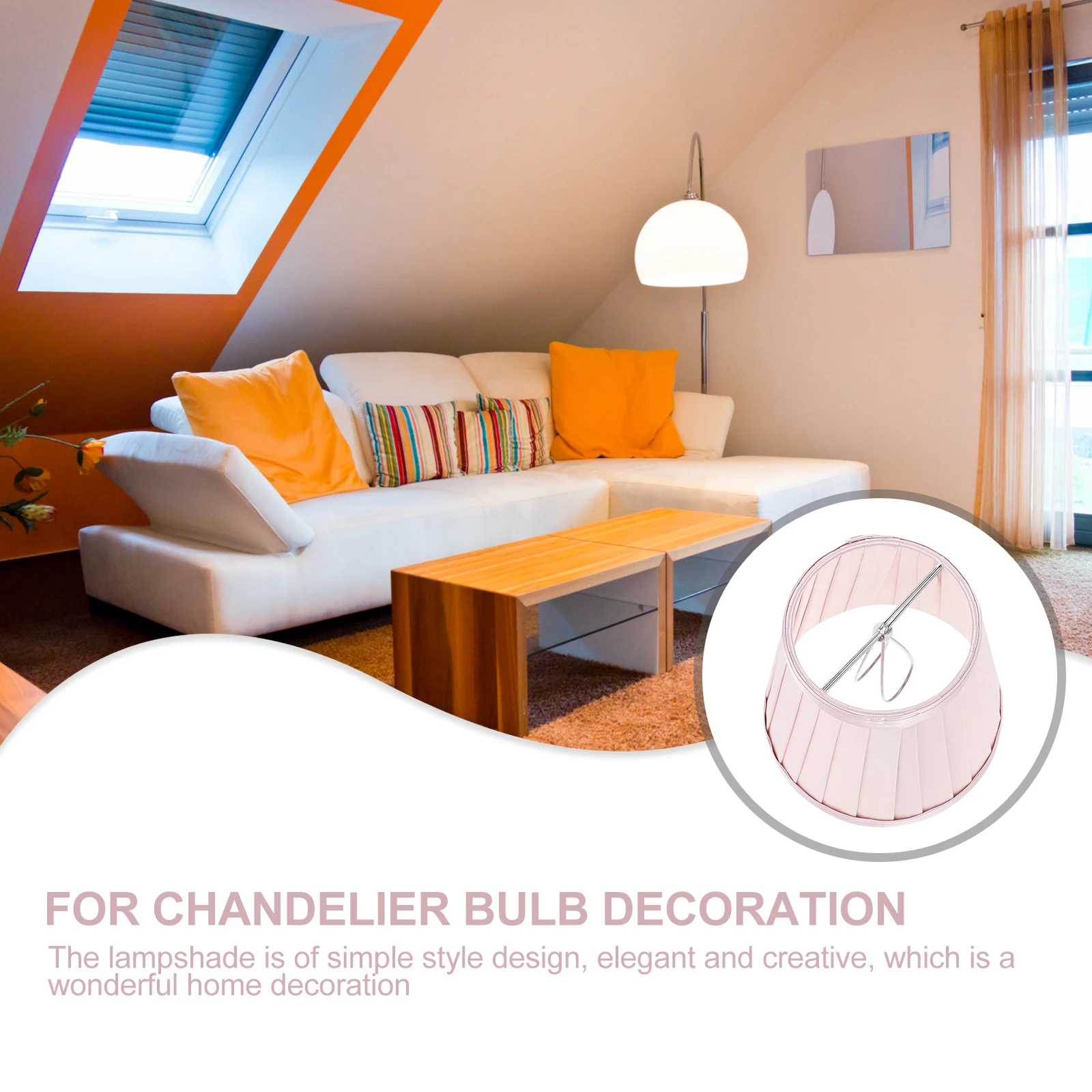 

1pc Cloth Lampshade Simple Design Decor Bedroom Light Cover Soft Illumination Household Accessory Gift